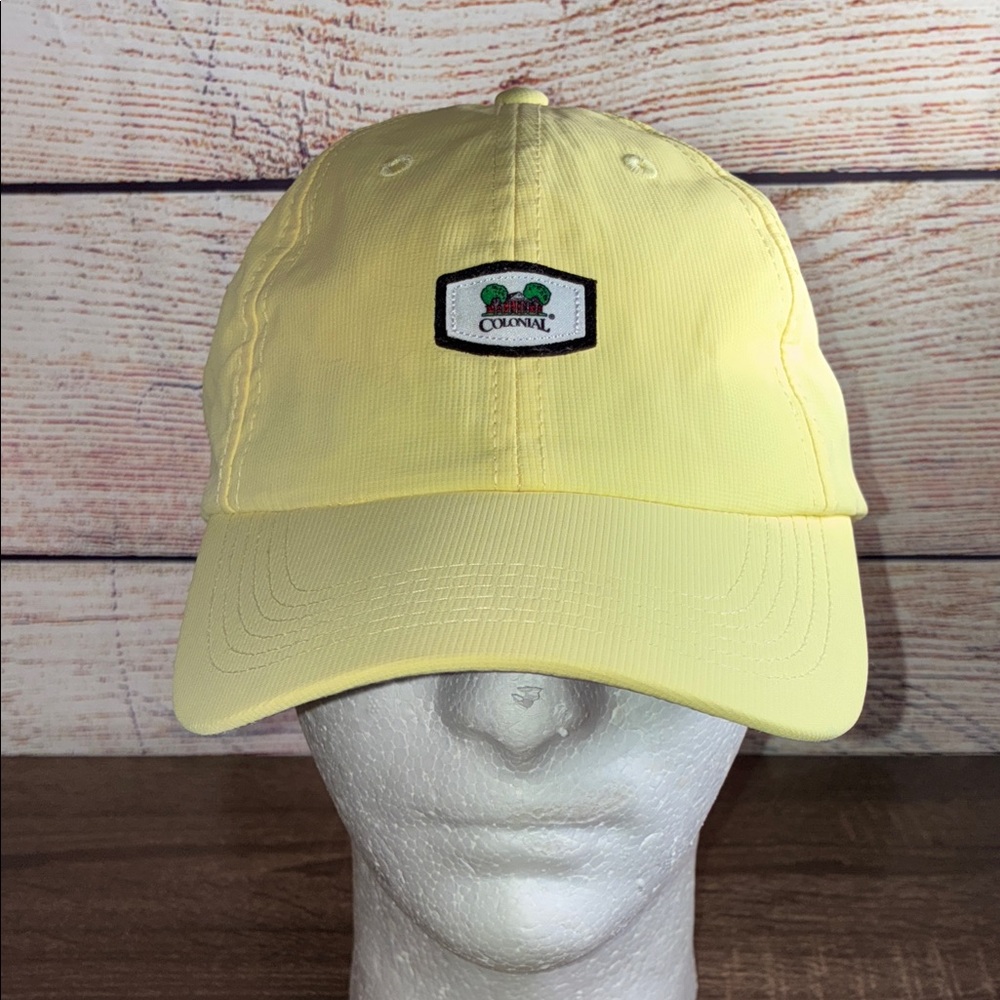 Mens EUC Imperial Colonial Golf Club Yellow Cap